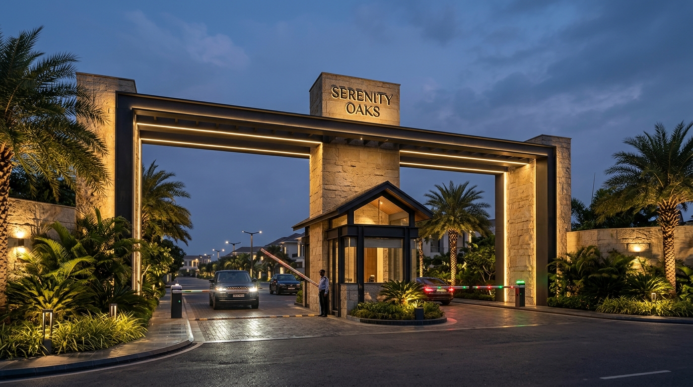 Shri Rajeshwari Crystal Park Grand Entrance Gatehouse