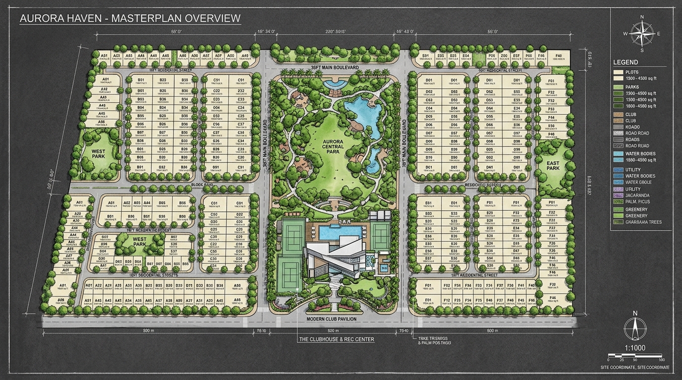 Rajeshwari Crystal Park Isometric Aerial Masterplan