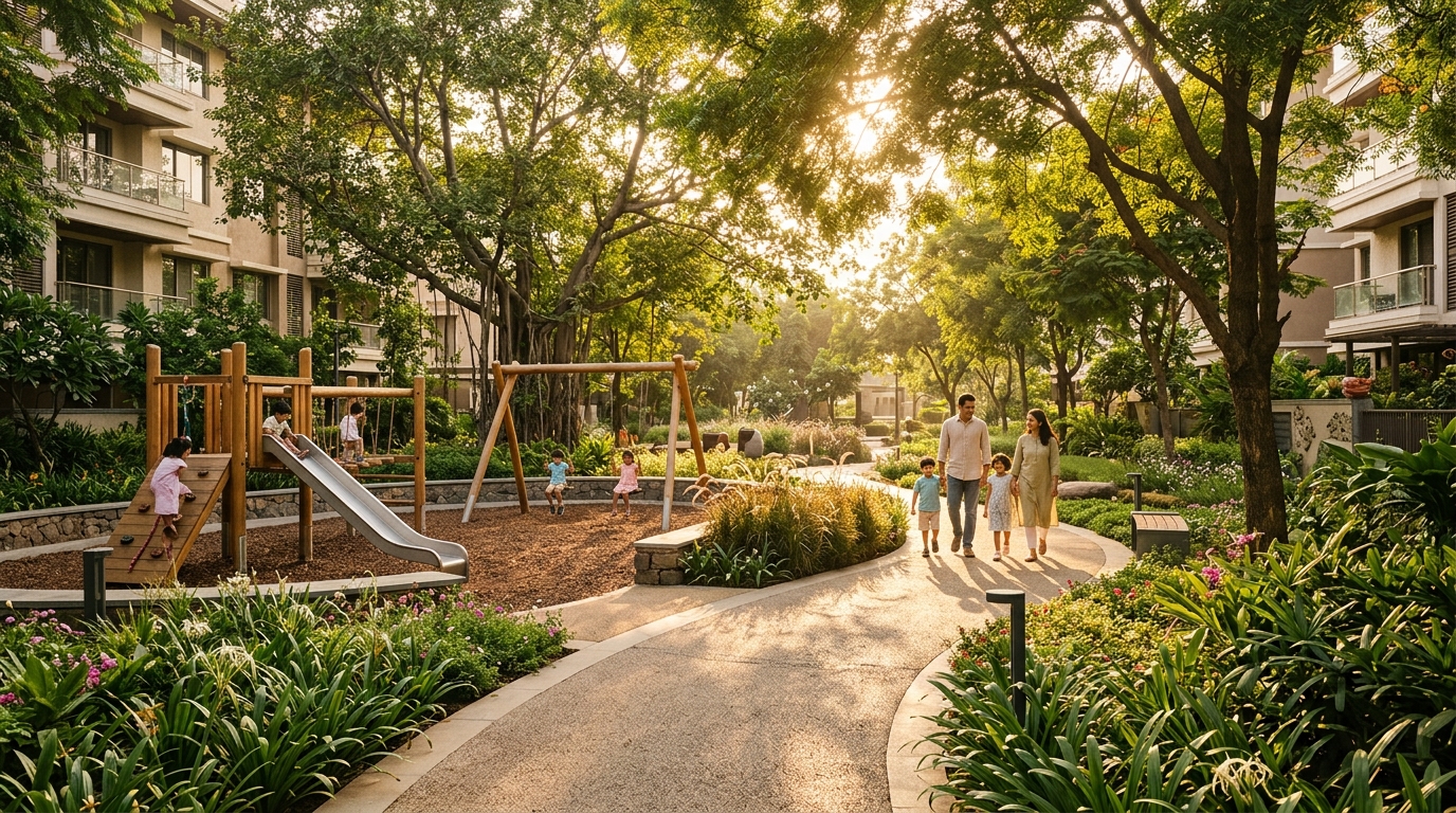 Architectural Landscape Garden - Shri Rajeshwari Crystal Park